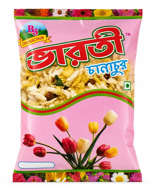 Bharatee Mixture Chiwra. Rs 10, Light Spicy & Salty Crunchy Snack thumbnail 2